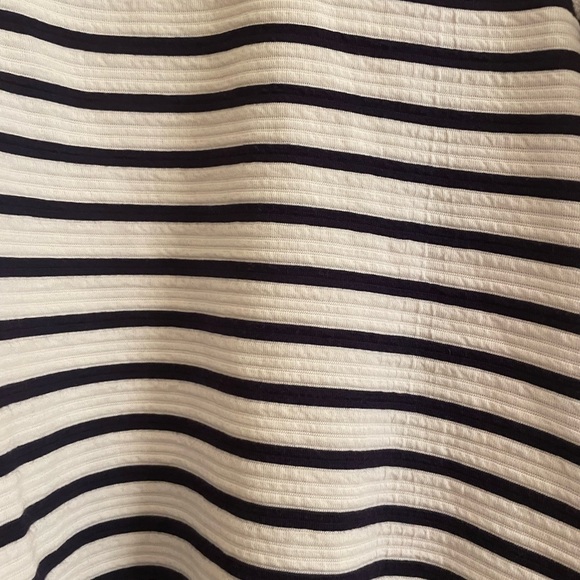 Sanctuary Prep Moto Jacket in Navy Stripe with Front Zip and Pockets - Picture 10 of 12